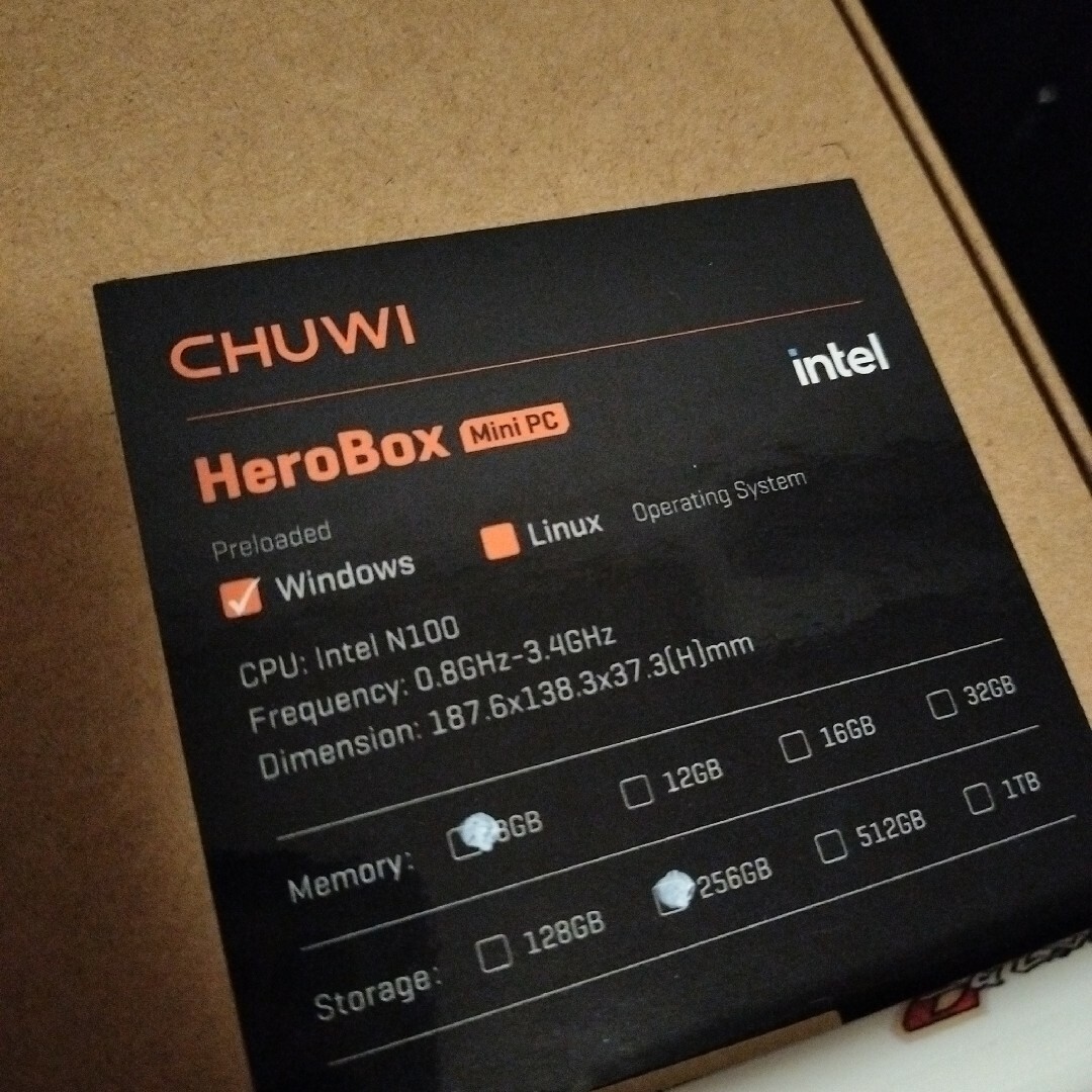 CHUWI(ツーウェイ)のCHUWI 小型デスクトップパソコン HeroBox Intel N100 スマホ/家電/カメラのPC/タブレット(デスクトップ型PC)の商品写真