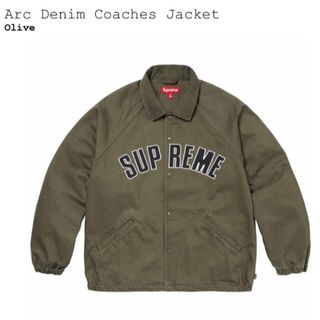 シュプリーム(Supreme)のSupreme Arc Denim Coaches Jacket Olive(Gジャン/デニムジャケット)