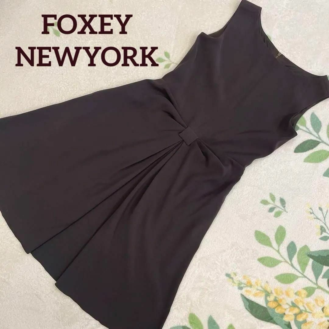 ♡カラーブラックブラック♡FOXEY NEW YORK　パピヨンリボン♡