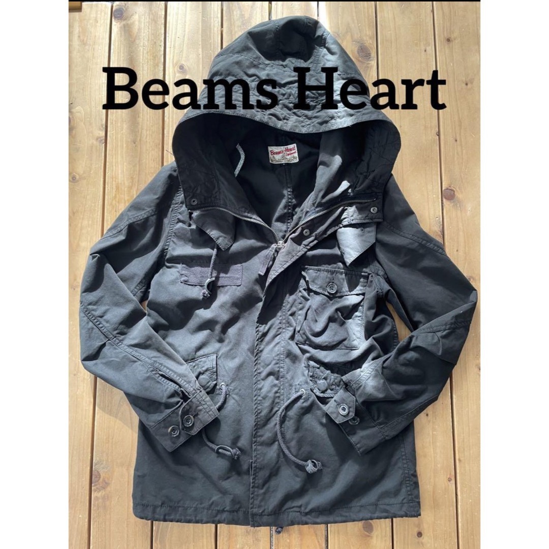 BEAMS(ビームス)のBeams Heart 　ミリタリージャケット　マウンテンパーカー　ブラック メンズのジャケット/アウター(ミリタリージャケット)の商品写真