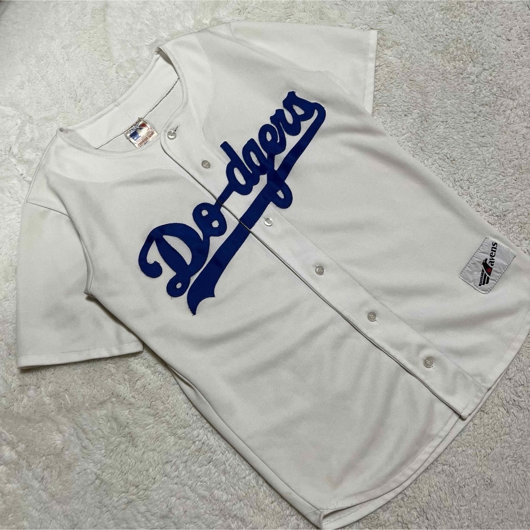 MLB(メジャーリーグベースボール)の90s カナダ製 ravens knit ドジャース ゲームシャツ  メンズ S メンズのメンズ その他(その他)の商品写真