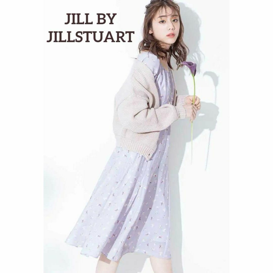 JILL by JILLSTUART(ジルバイジルスチュアート)のジルスチュアート　レトロ 小花 花柄 ワンピース ピンク S  貴島明日香 着用 レディースのワンピース(ロングワンピース/マキシワンピース)の商品写真