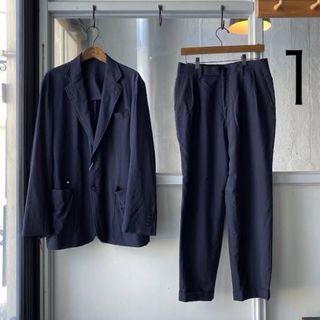 Comoli ウール2Bジャケット 2タッツパンツ セットアップ