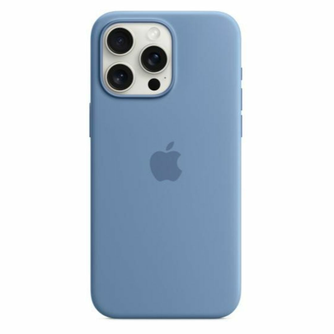 新品-純正互換品-iPhone15ProMax シリコンケース・ウインターブルー スマホ/家電/カメラのスマホアクセサリー(iPhoneケース)の商品写真