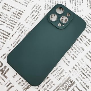 iPhone 14Pro シリコンケース (10) ダークグリーン