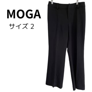 MOGA - MOGA モガ スラックス パンツ ブラック ゆったり ワイドパンツ 