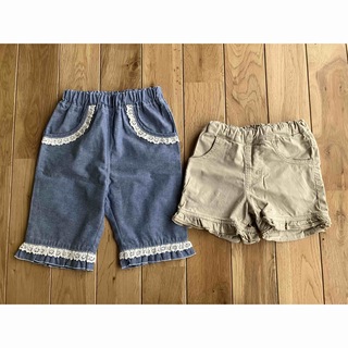 新品あり 女の子 ベビー 西松屋 夏用ズボン パンツ セット 95センチ(パンツ/スパッツ)