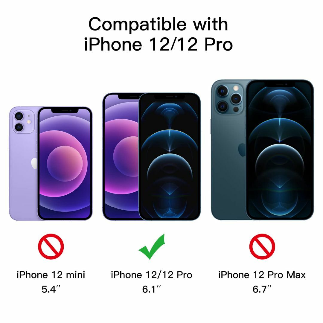 【特価商品】JEDirect iPhone 12/12 Pro (6.1インチ専 スマホ/家電/カメラのスマホアクセサリー(その他)の商品写真