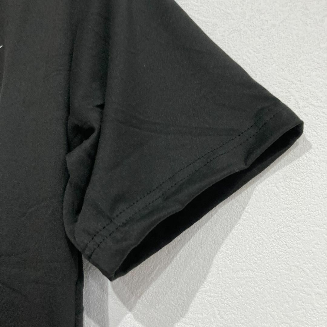 原宿系 Tシャツ ブラック 地雷系 病み 韓国 オーバーサイズ ユニセックス メンズのトップス(Tシャツ/カットソー(半袖/袖なし))の商品写真