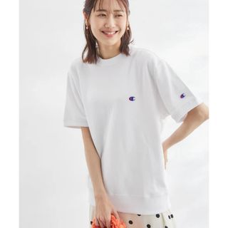 チャンピオン(Champion)の【新品】Champion  裏毛クルーネックハーフスリーブスウェット(トレーナー/スウェット)