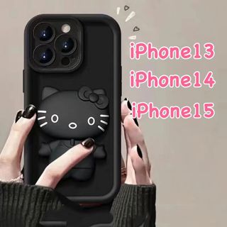 サンリオ - ハローキティ キティちゃん 鏡付き iPhone13 14 15 サンリオ　