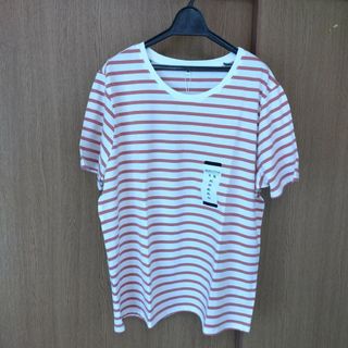 新品 未使用 ボーダー トップス 半袖 Tシャツ レディース ４Ｌサイズ(Tシャツ(半袖/袖なし))