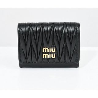 ミュウミュウ(miumiu)の【MIU MIU 】マテラッセレザーカードケース(財布)