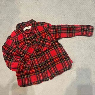 ザラキッズ(ZARA KIDS)のザラ　チェックシャツ　104(ブラウス)