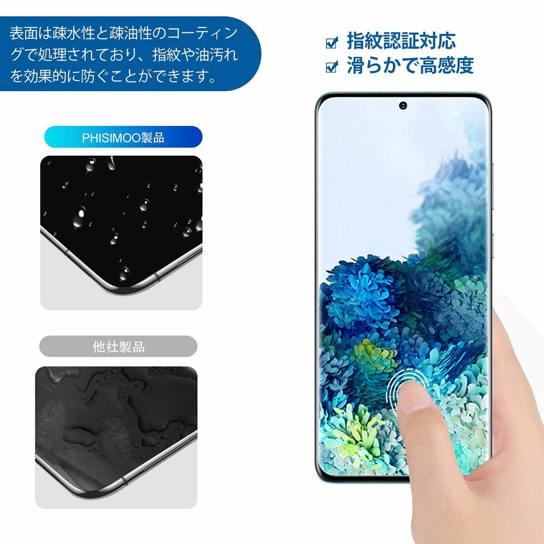 【特価商品】PHISIMOO Galaxy S20 Plus 5G 用 フィルム スマホ/家電/カメラのスマホアクセサリー(その他)の商品写真