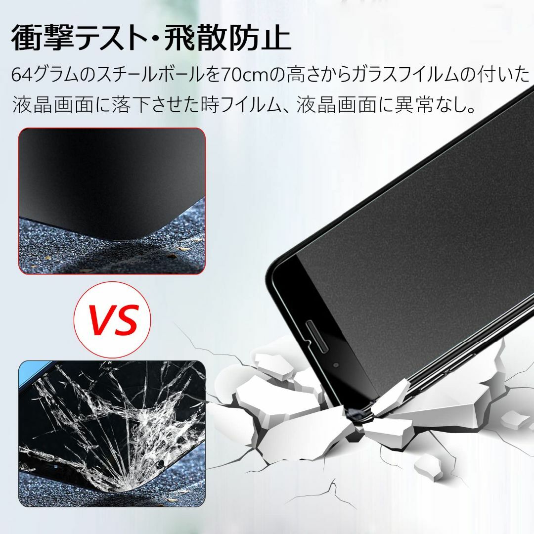 【色:ブルーライト（全面保護）_サイズ:iPhone se3】【アンチグレア】i スマホ/家電/カメラのスマホアクセサリー(その他)の商品写真