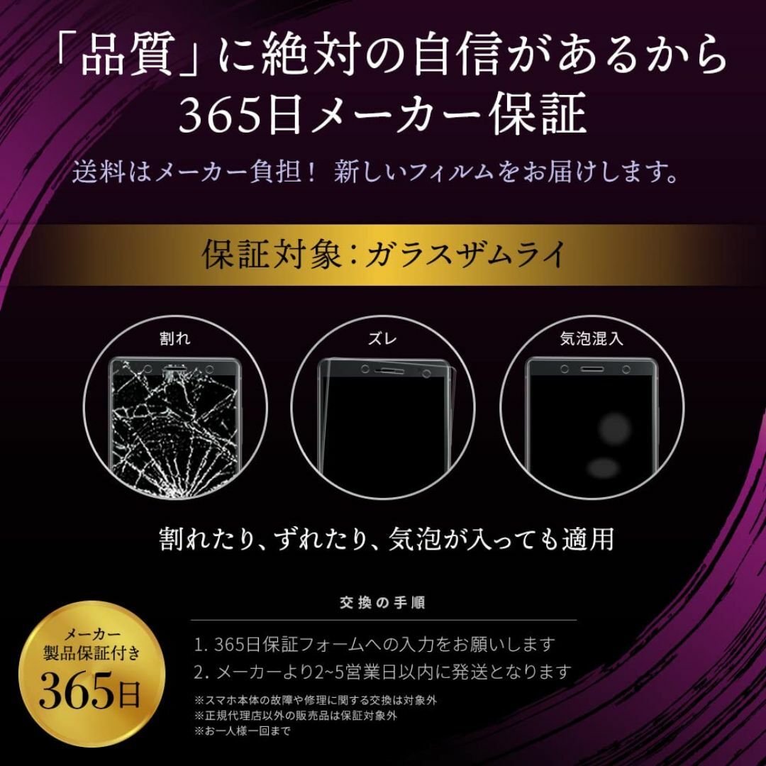 ガラスザムライ iPhone 14 用 ガラスフィルム 覗き見防止 硬度 10H スマホ/家電/カメラのスマホアクセサリー(その他)の商品写真