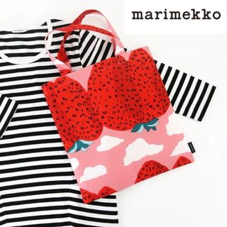 marimekko - 美品 マリメッコ マンシッカヴォレット バッグ ポータブル いちご柄 かわいい