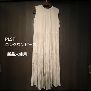 PLST プラステ  新品未使用　シフォンノースリーブワンピース