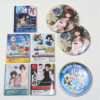 ボークス(VOLKS)のボークス ドールズ・パーティー 豆本ガイドブック5冊 （おまけ:缶バッジ）(ノベルティグッズ)