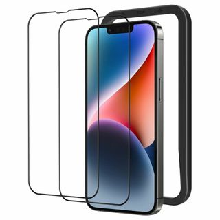 NIMASO ガラスフィルム iPhone14 用 保護フィルム 2枚セット ガ(その他)