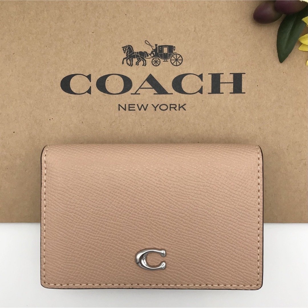 COACH(コーチ)のCOACH ★大人気★ ビジネスカードケース バフ クロスグレインレザー 新品 レディースのファッション小物(名刺入れ/定期入れ)の商品写真