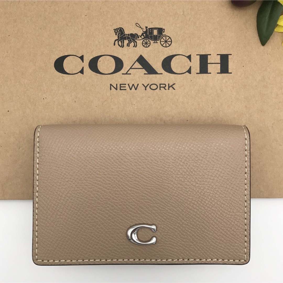 COACH(コーチ)のCOACH ★大人気★ ビジネスカードケース トープ クロスグレインレザー 新品 レディースのファッション小物(名刺入れ/定期入れ)の商品写真