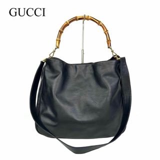 グッチ(Gucci)のグッチ バンブー 2WAY 大型ショルダーバッグ ハンドバッグ(ショルダーバッグ)