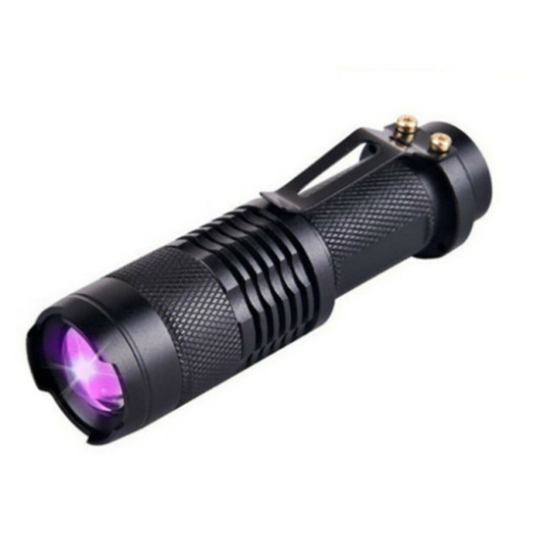 ブラックライト 釣り コンパクト ペン型 UV ledライト 軽量 紫外線 スポーツ/アウトドアのアウトドア(ライト/ランタン)の商品写真