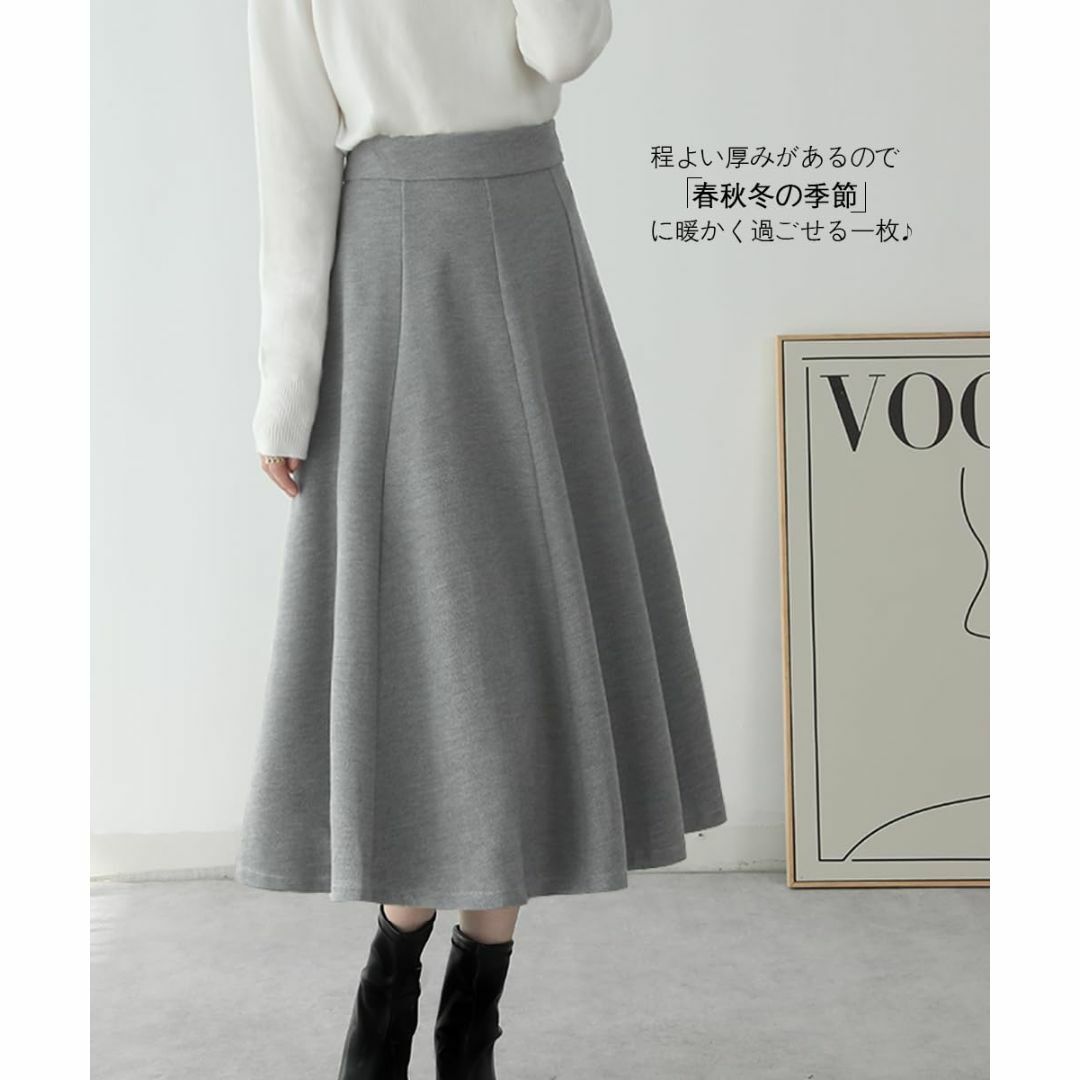 [Yino] （イノ） スカート レディース Aライン フレア 体型カバー 着痩 レディースのファッション小物(その他)の商品写真