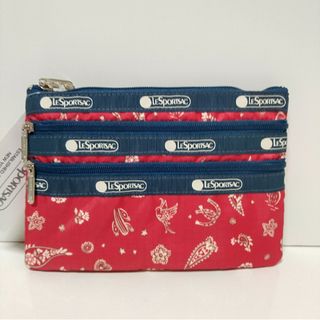 レスポートサック(LeSportsac)のたまご様専用～新品　LeSportsac　ハワイ限定　3zipポーチ♪(ポーチ)