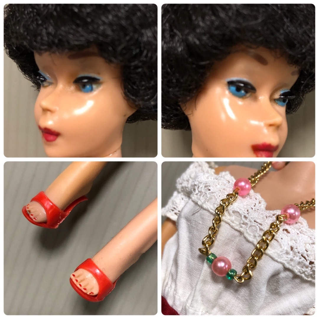当時物　1963年頃　バブルカットバービー 【MEXICO】ブルネットヘア ハンドメイドのぬいぐるみ/人形(人形)の商品写真