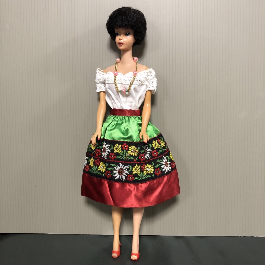 当時物　1963年頃　バブルカットバービー 【MEXICO】ブルネットヘア ハンドメイドのぬいぐるみ/人形(人形)の商品写真