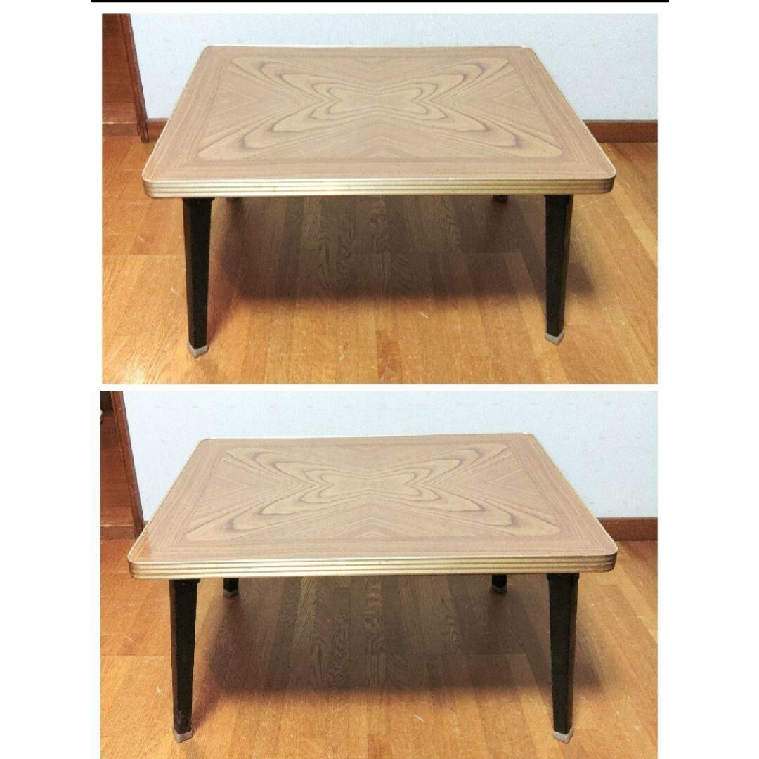 ✨昭和レトロ✨レトロ柄☆折り畳み☆テーブル☆ミニちゃぶ台の ✨昭和レトロ✨レトロ柄☆折り畳み☆テーブル☆ミニちゃぶ台の