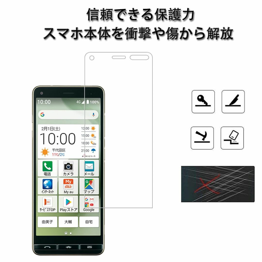 【人気商品】2枚セット ガイド枠付き HKKAIS 日本製硝子採用 かんたんスマ スマホ/家電/カメラのスマホアクセサリー(その他)の商品写真