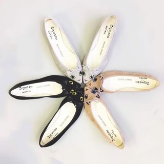 レペット(repetto)の★muveil×repetto可愛いコラボ猫バレエシューズ★グレー(バレエシューズ)