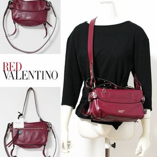 レッドヴァレンティノ(RED VALENTINO)の新品 レッドヴァレンティノ 2WAY ハンドバッグ ショルダーバッグ 赤(ショルダーバッグ)