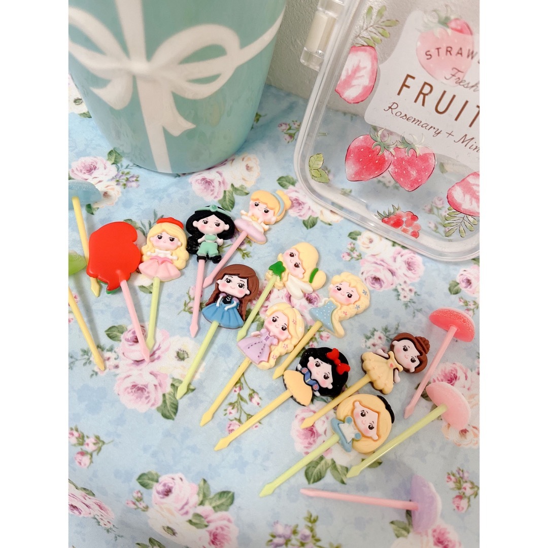 Disney - ディズニープリンセス豪華ランチピックセット♡お弁当 Disney - ディズニープリンセス豪華ランチピックセット♡お弁当