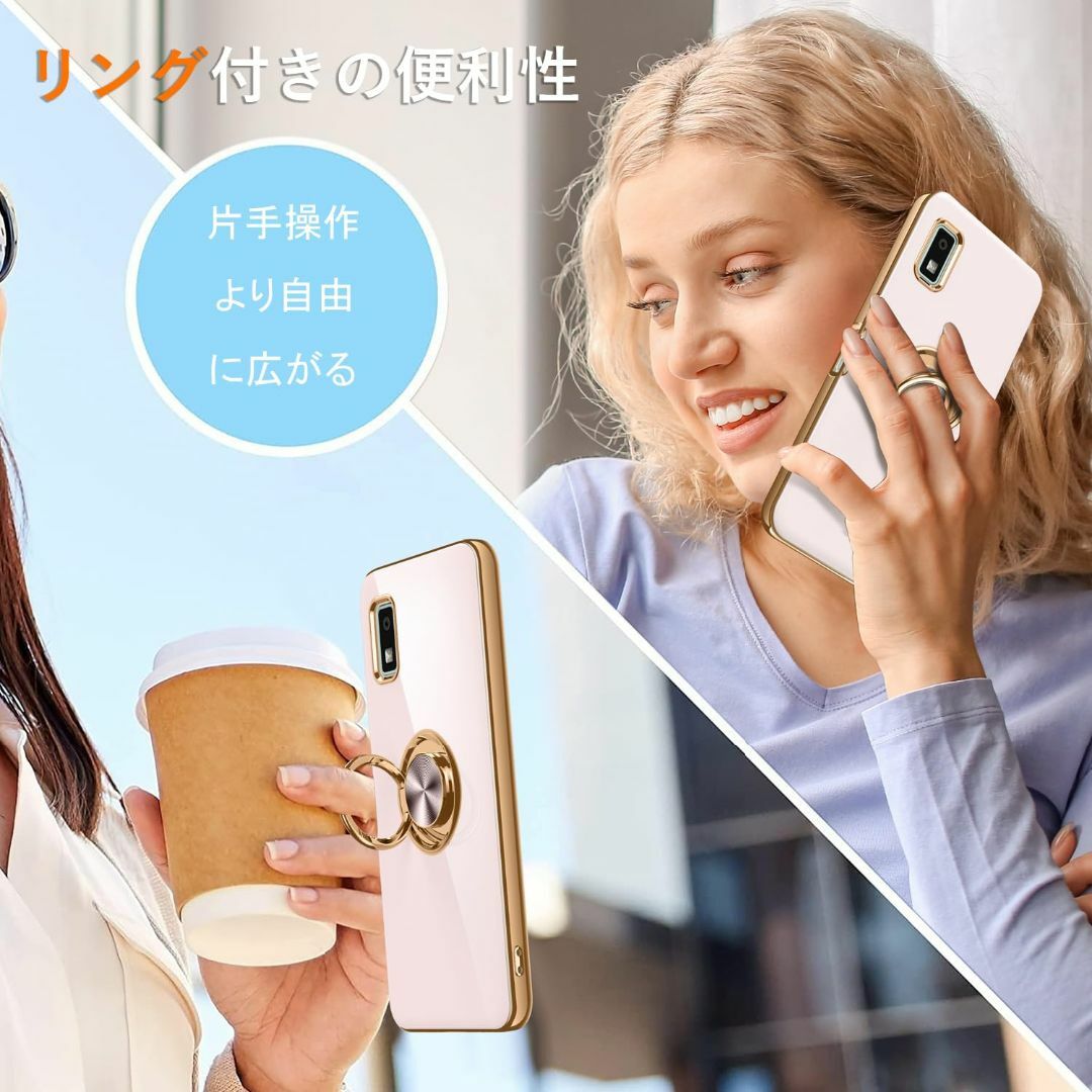 サイズ:wish3_色:ピンクAQUOS wish3 SH-53D ケース  スマホ/家電/カメラのスマホアクセサリー(その他)の商品写真