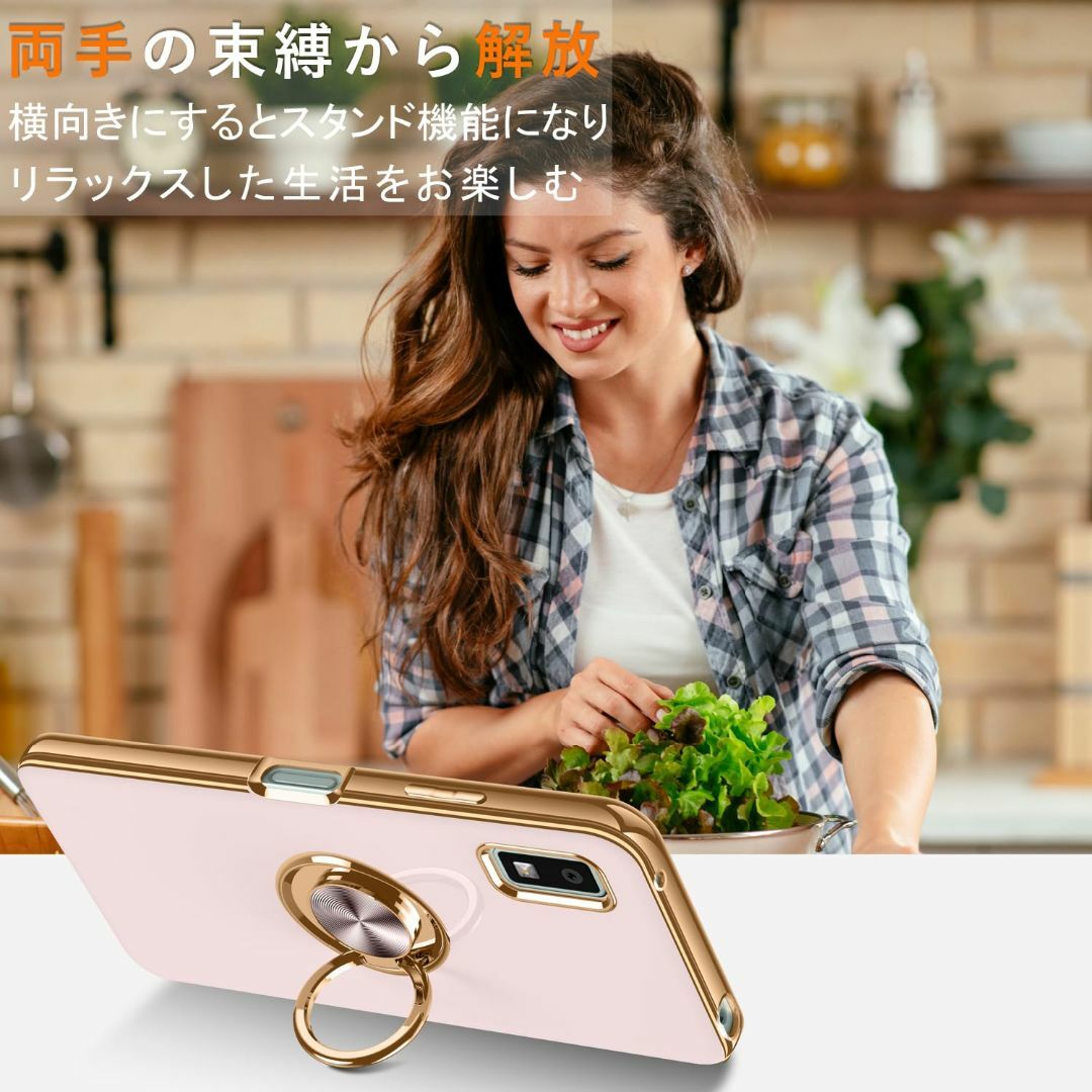 サイズ:wish3_色:ピンクAQUOS wish3 SH-53D ケース  スマホ/家電/カメラのスマホアクセサリー(その他)の商品写真