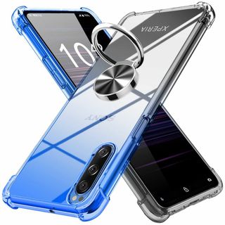 サイズ:Xperia5指輪をはめる_色:ブルーブラックXperia 5 (その他)