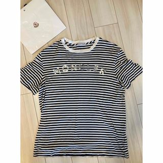 モンクレール(MONCLER)の国内正規品 モンクレール ビックロゴ ボーダー カットソー(Tシャツ/カットソー(半袖/袖なし))