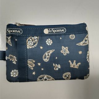 レスポートサック(LeSportsac)のLeSportsac　ハワイ限定　フェスタブルー　パスケース　小銭入れ(パスケース/IDカードホルダー)