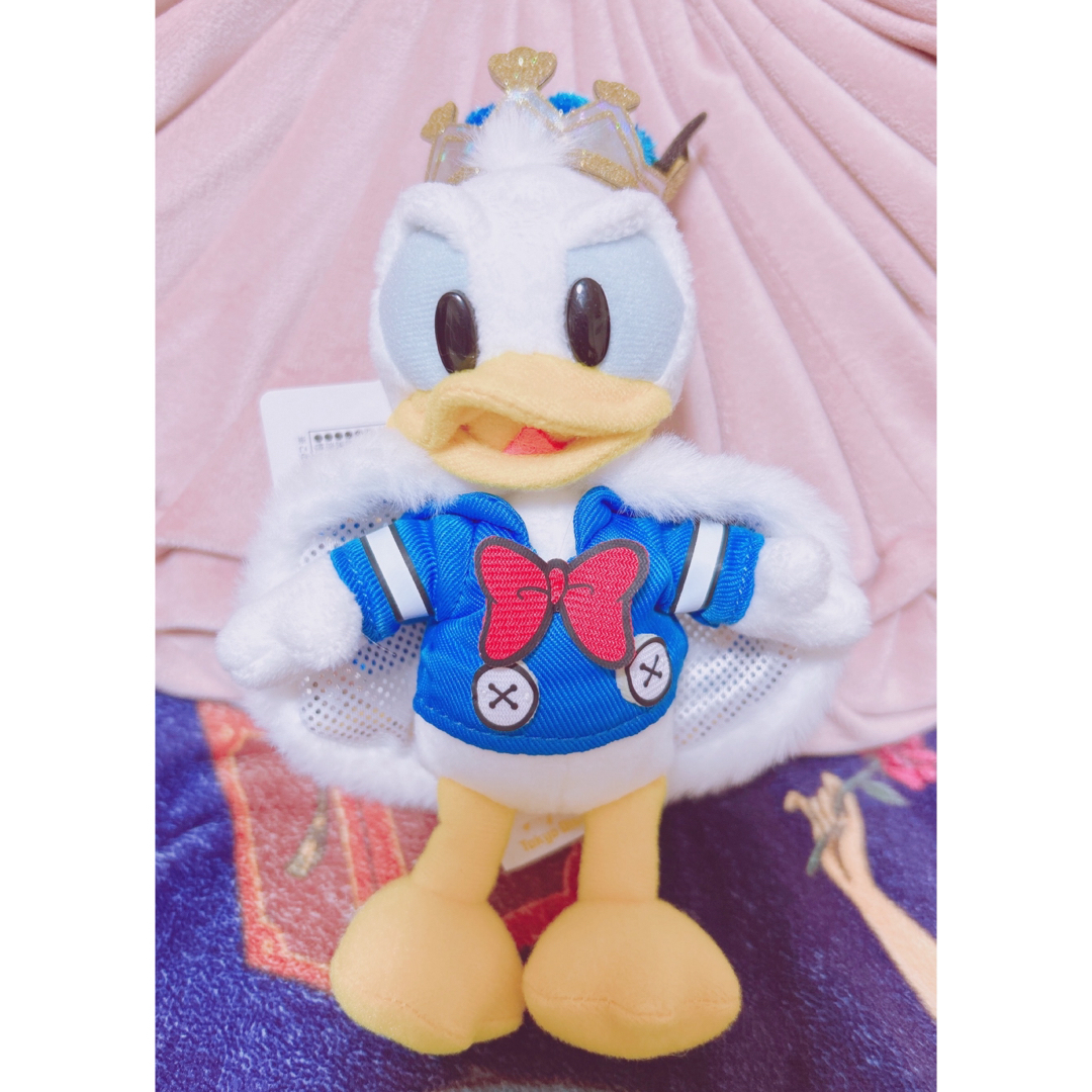 Disney(ディズニー)のお顔厳選 パルパルーザ ドナルド ぬいぐるみ バッジ クワッキーダークシティ エンタメ/ホビーのおもちゃ/ぬいぐるみ(キャラクターグッズ)の商品写真