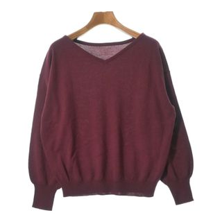 NATURAL BEAUTY BASIC ニット・セーター M エンジ 【古着】【中古】