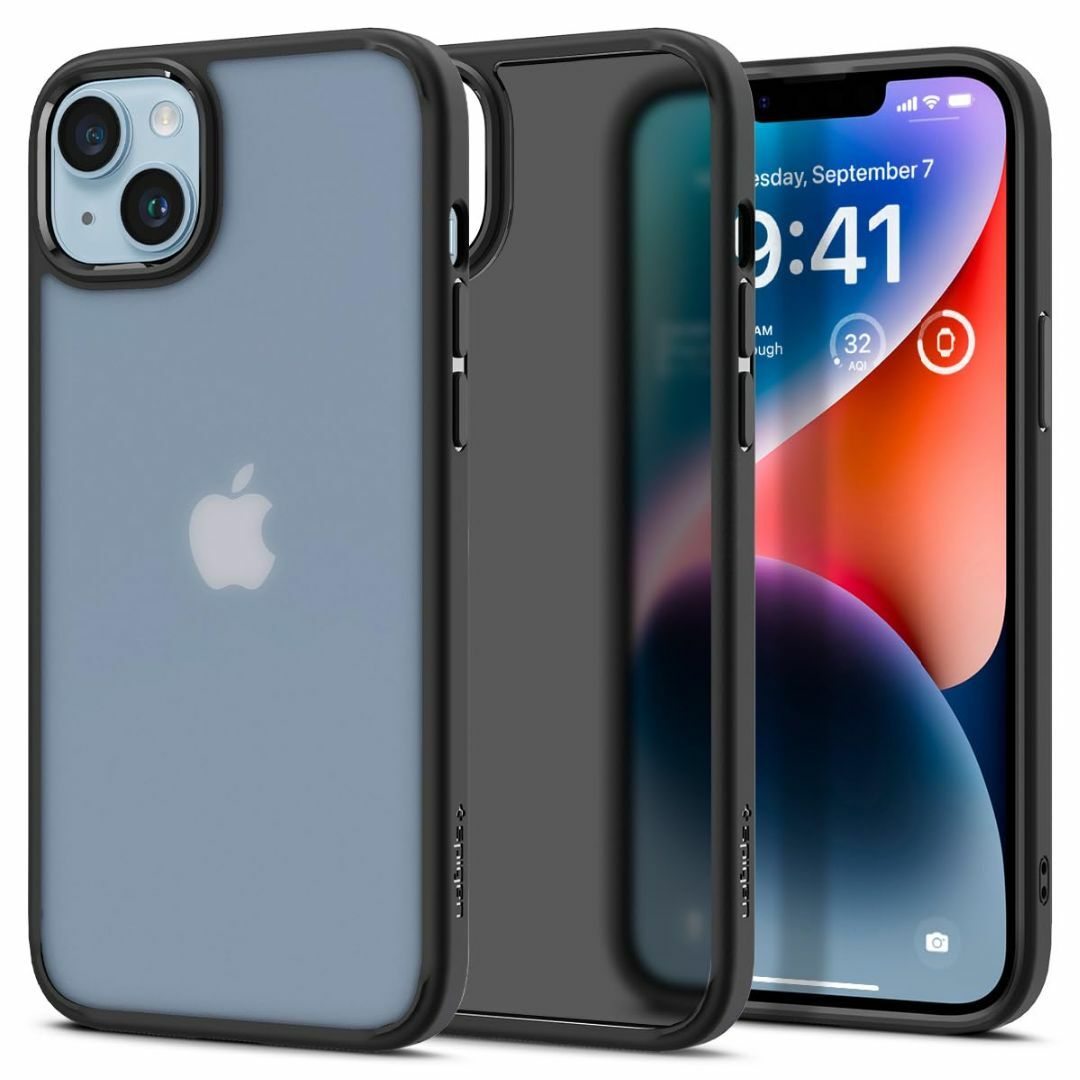 【色: フロスト・ブラック】【17年社歴の技術力】Spigen iPhone 1 スマホ/家電/カメラのスマホアクセサリー(その他)の商品写真