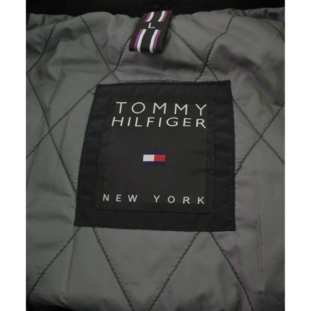 TOMMY HILFIGER(トミーヒルフィガー)のTOMMY HILFIGER ダウンジャケット/ダウンベスト L 黒 【古着】【中古】 メンズのジャケット/アウター(ダウンジャケット)の商品写真