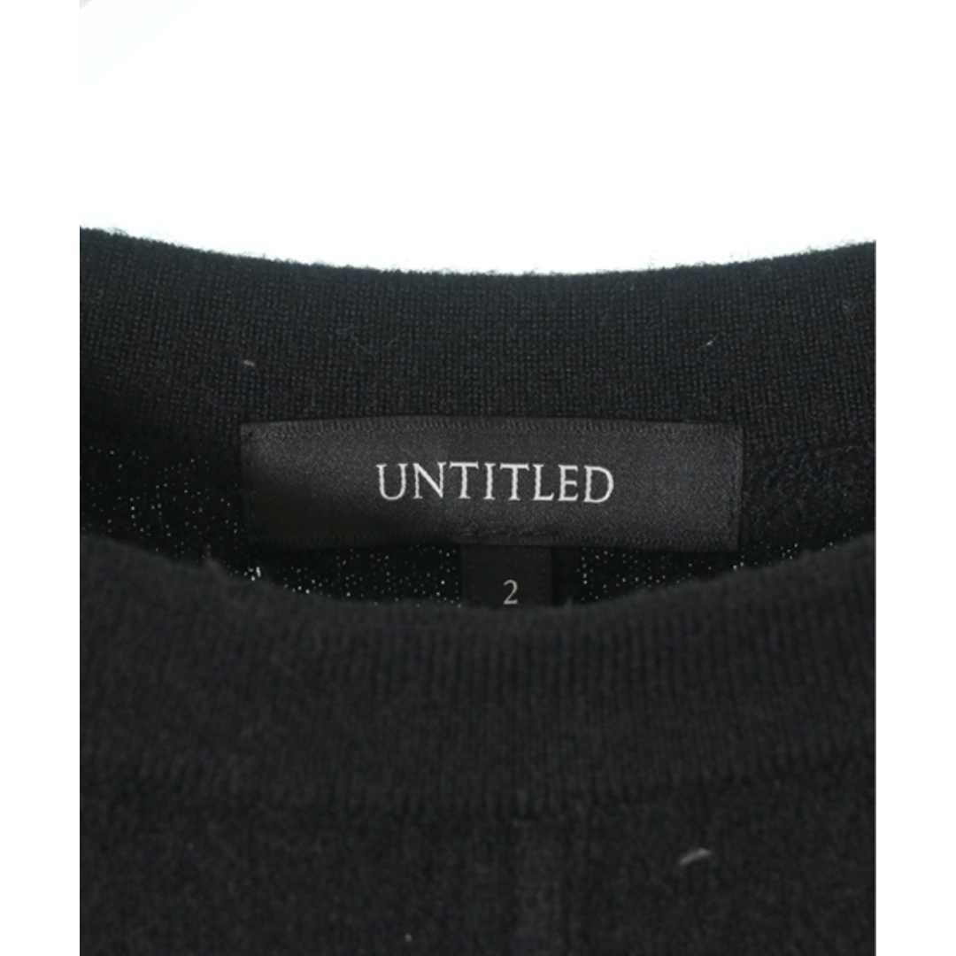 UNTITLED(アンタイトル)のUNTITLED アンタイトル ニット・セーター 2(M位) 黒 【古着】【中古】 レディースのトップス(ニット/セーター)の商品写真