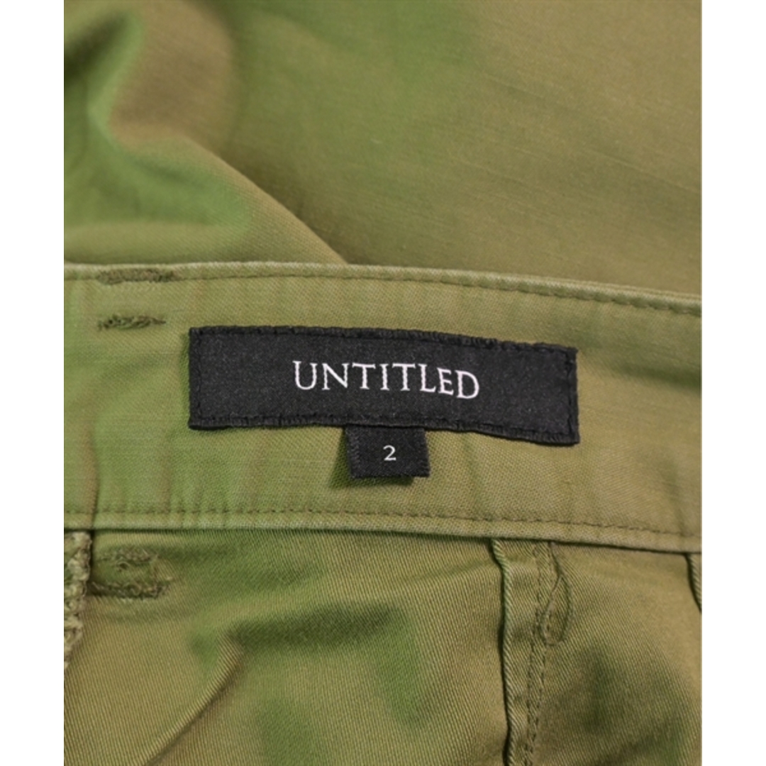 UNTITLED(アンタイトル)のUNTITLED アンタイトル カーゴパンツ 2(M位) 緑 【古着】【中古】 レディースのパンツ(ワークパンツ/カーゴパンツ)の商品写真