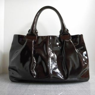 サルヴァトーレフェラガモ(Salvatore Ferragamo)の美品　Salvatore Ferragamo　フェラガモ　ハンドバッグ　エナメル(ハンドバッグ)